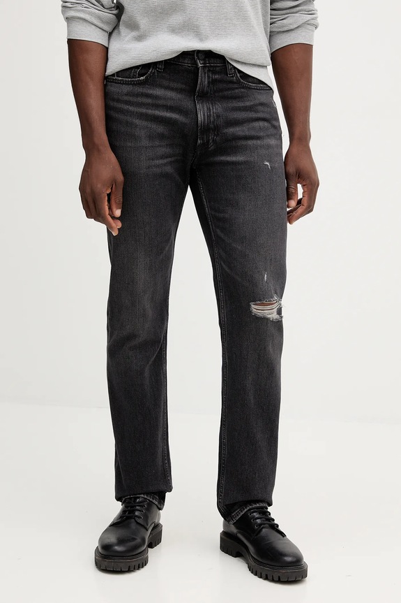 Τζιν παντελόνι Calvin Klein Jeans μαύρο LV04RD720G