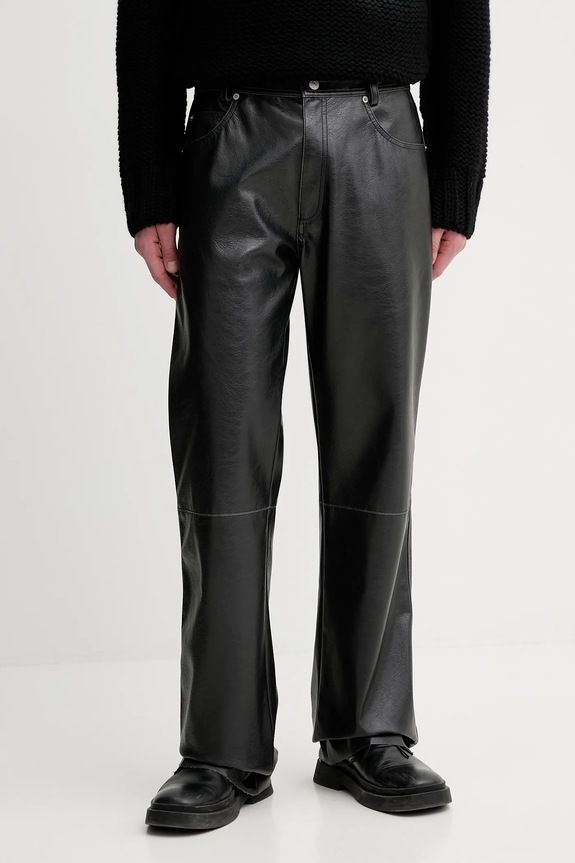 MM6 Maison Margiela nadrág sima fekete SH2LA0045.M35455.900