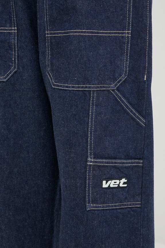VETEMENTS jeansy Hip-Hop granatowy UH76DP250N