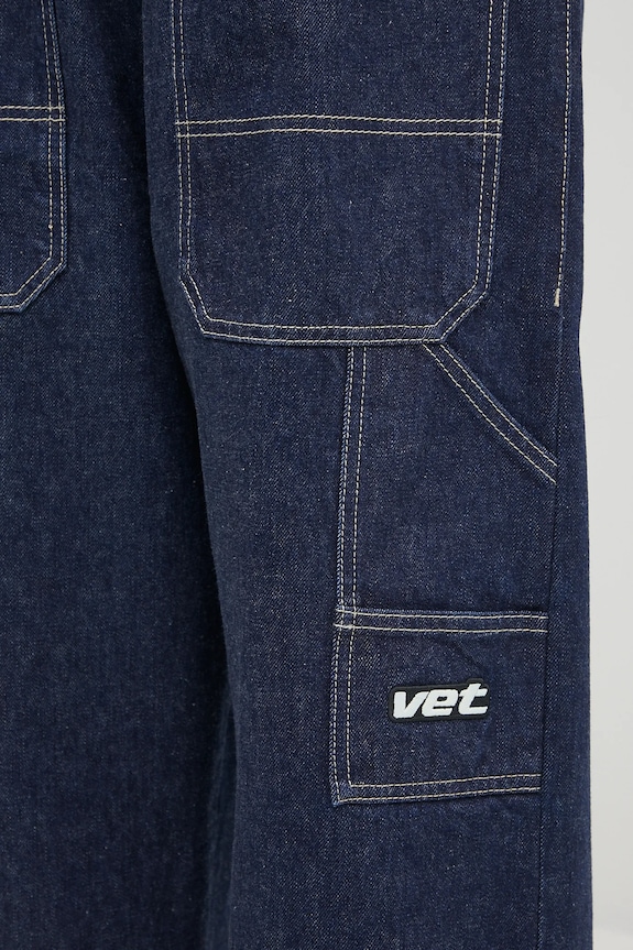 VETEMENTS jeansy Hip-Hop granatowy UH76DP250N