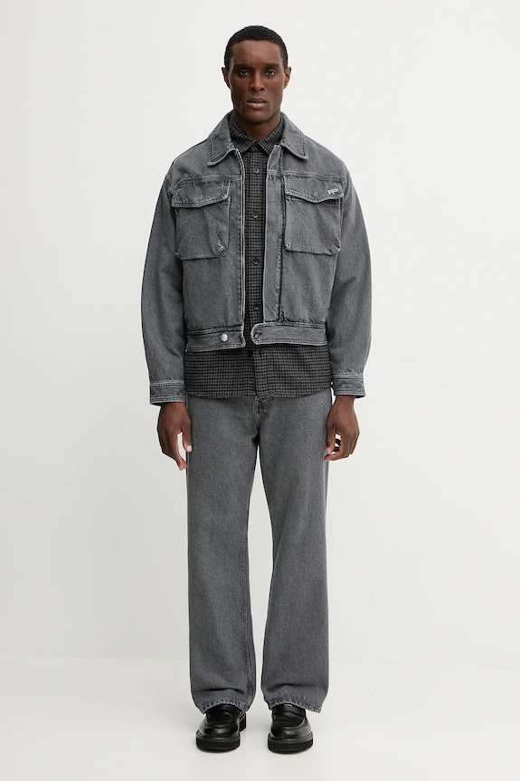 Džíny Filling Pieces Denim Washed 422550500260 šedá