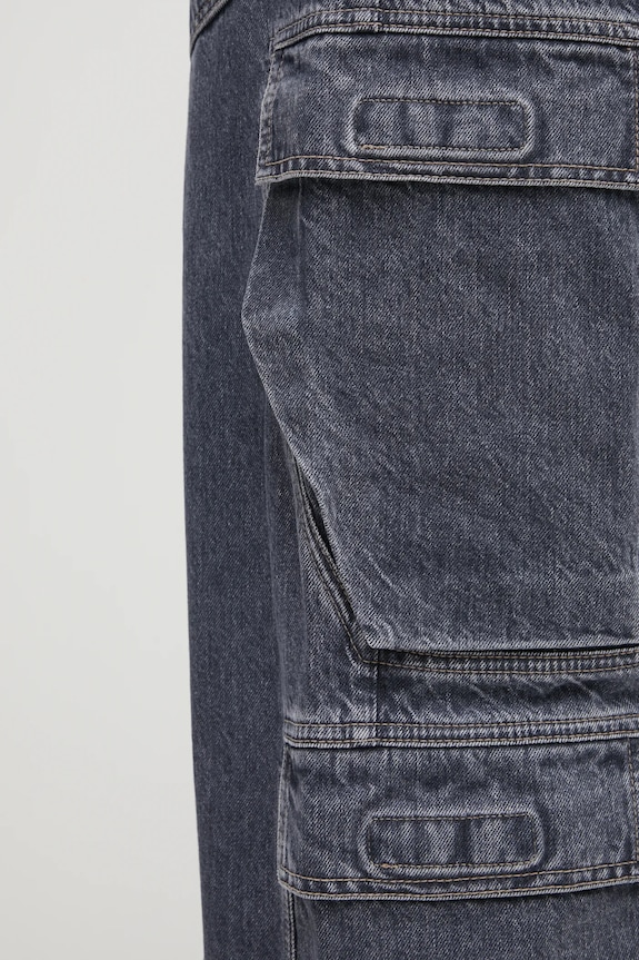 Τζιν παντελόνι Rick Owens DRKSHDW Double Cargo μπλε DU02E7361.DGY