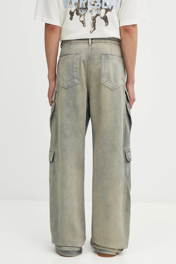Одежда Хлопковые джинсы Rick Owens DRKSHDW Double Cargo DU02E7361.DMP серый