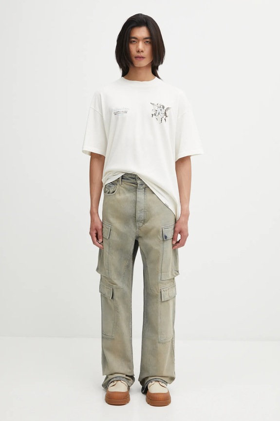 Хлопковые джинсы Rick Owens DRKSHDW Double Cargo DU02E7361.DMP серый