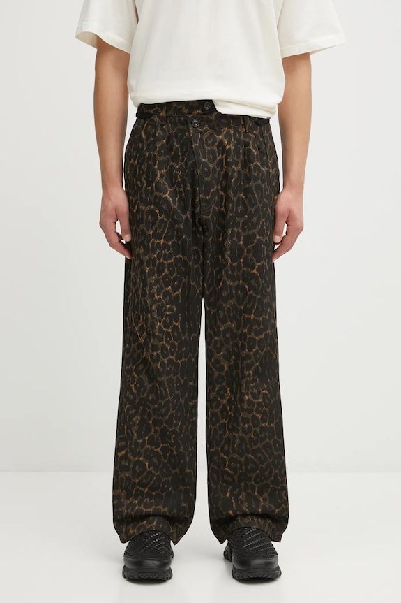 Andersson Bell jeans Crossover Carpenter Wide-Leg maro apa836m