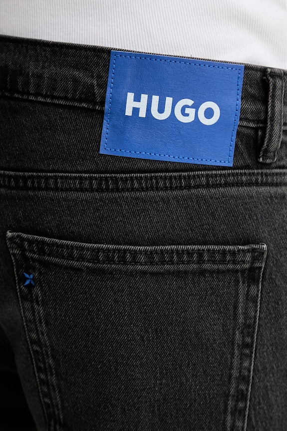 Kavbojke Hugo Blue Zane črna 50551968