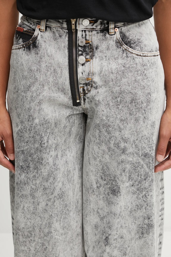 Martine Rose jeansy Zip Hem szary 259WD09049