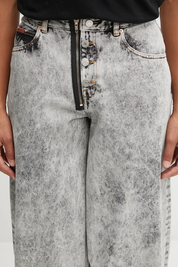 Martine Rose jeansy Zip Hem szary 259WD09049