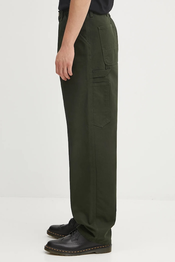 Džíny Carhartt WIP Single Knee Pant I031497.4902 zelená AW25