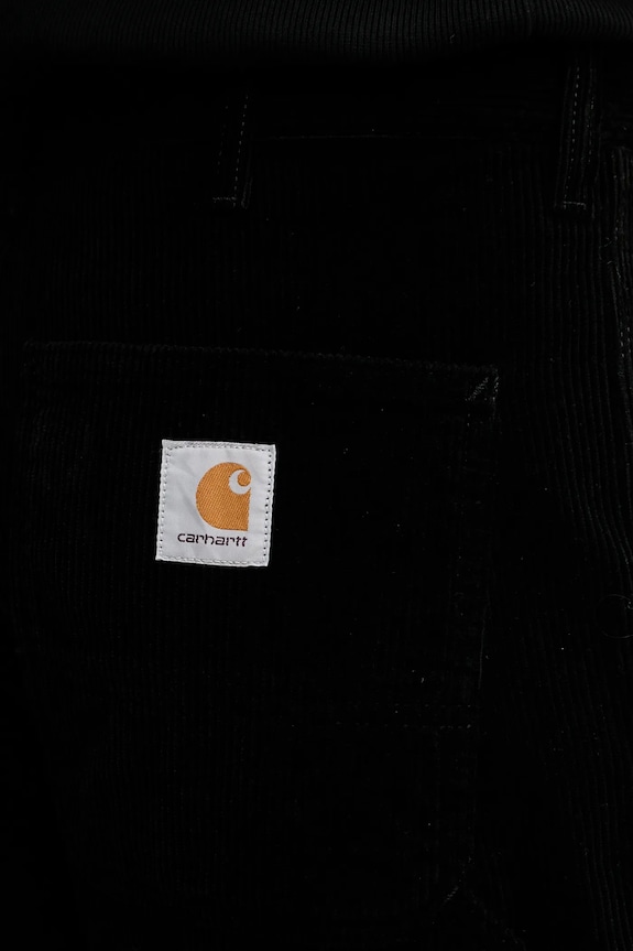 Carhartt WIP spodnie bawełniane Single Knee Pant czarny I028627.8902