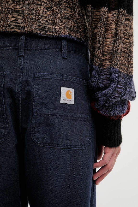 Carhartt WIP cotton trousers Simple Pant navy I035643.1C4O