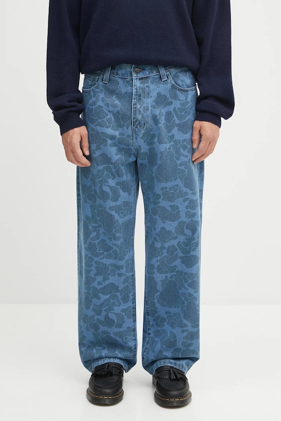Bavlněné džíny Carhartt WIP Duck Landon Pant modrá I033755.2I235