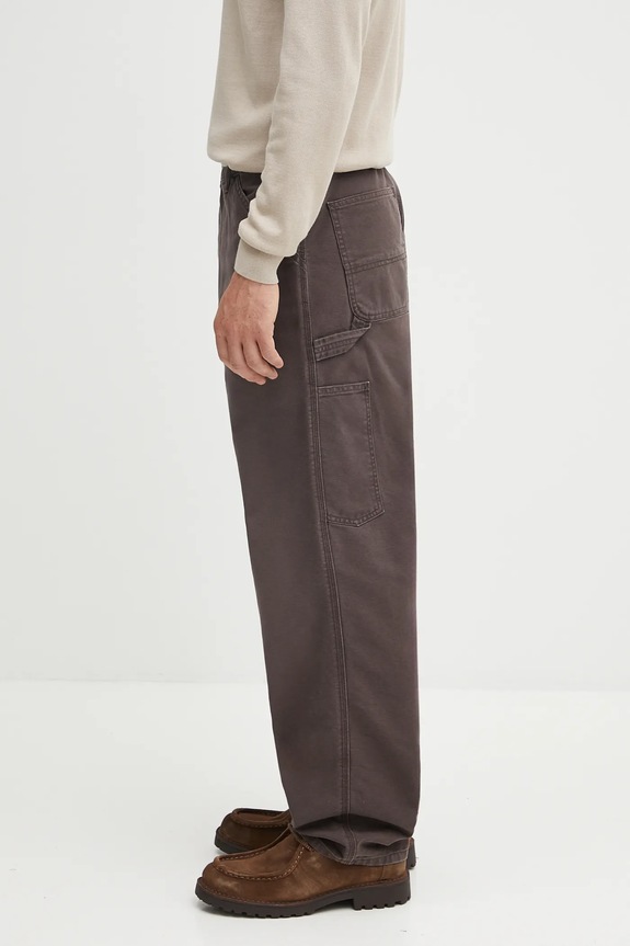 Džíny Carhartt WIP Single Knee Pant I034798.474O hnědá AW25