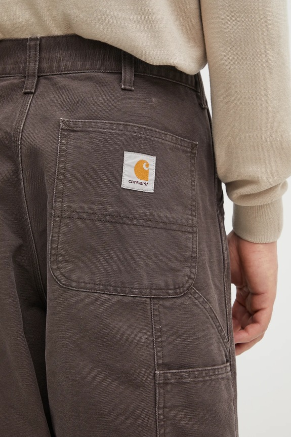 Džíny Carhartt WIP Single Knee Pant hnědá I034798.474O