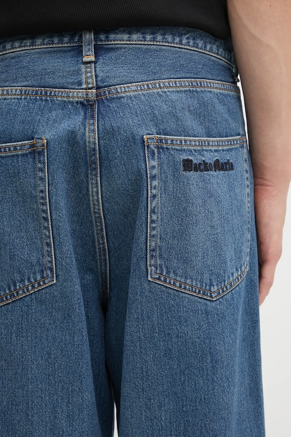 Τζιν παντελόνι Wacko Maria Denim Pants μπλε 25FW.WMP.PT03
