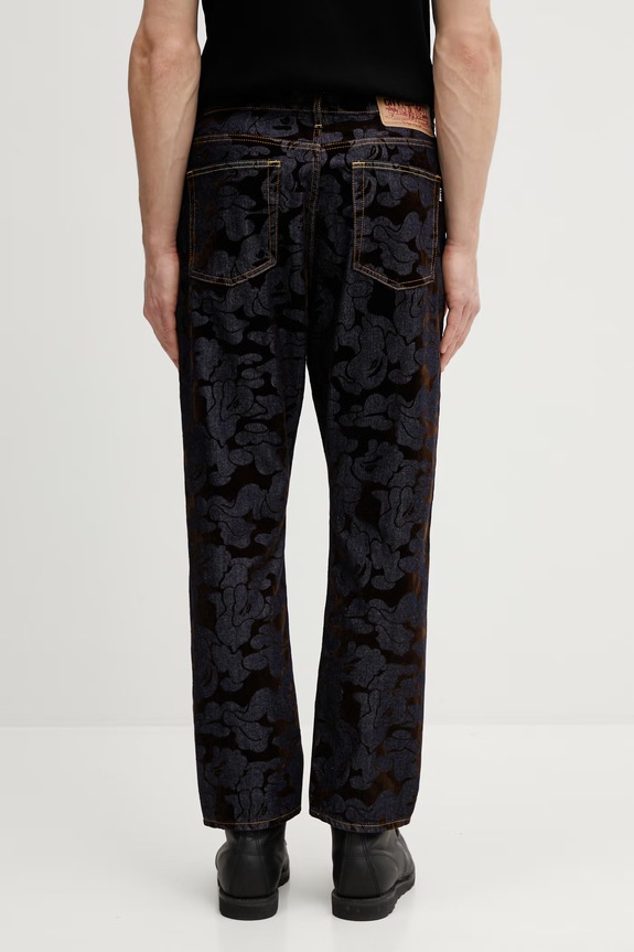 Clothing A Bathing Ape jeans Camo Flocked 001DPL801003M blue
