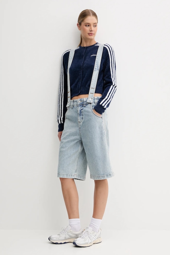 adidas Originals ogrodniczki jeansowe Pride x Jeremy Scott JY2022 niebieski