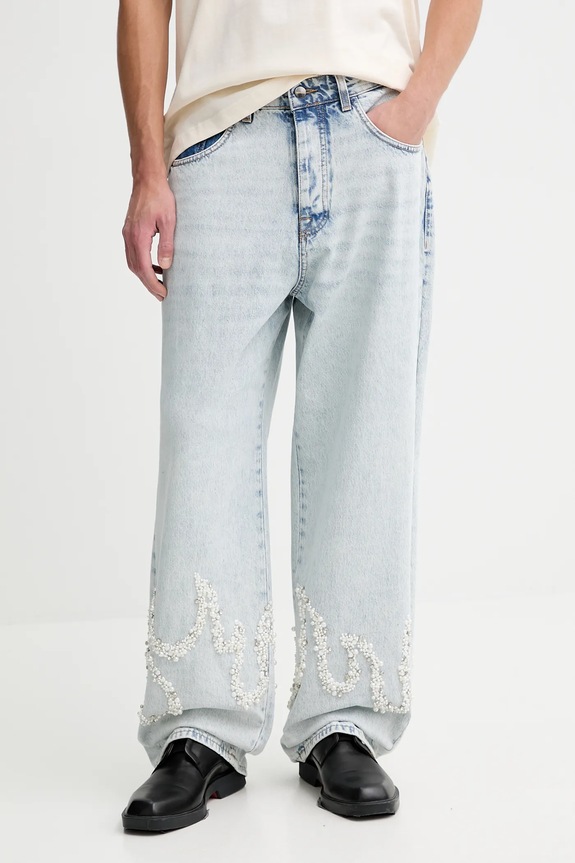 Barrow jeansy F5BWUADP018 niebieski AW25