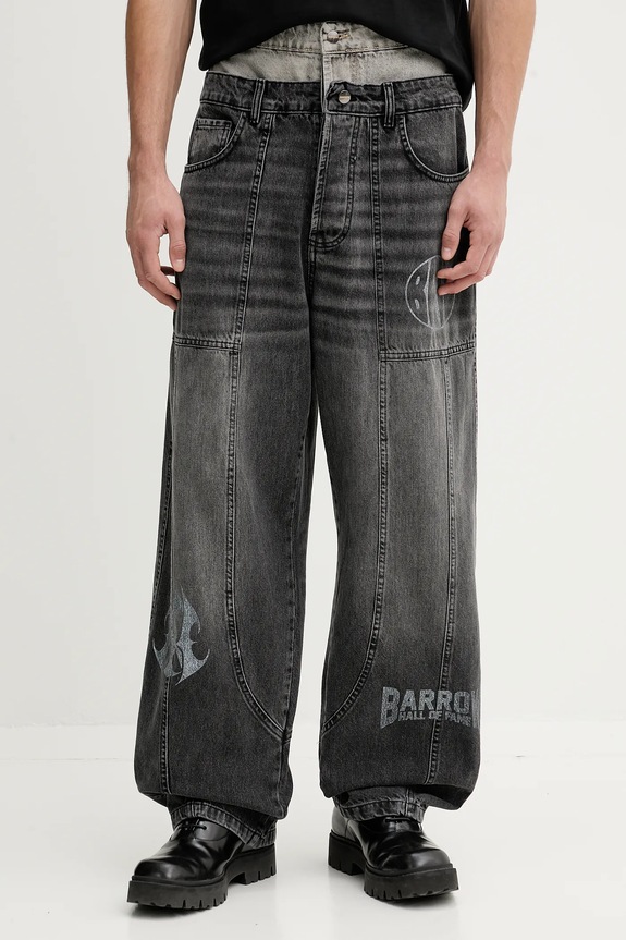 Barrow jeansy F5BWUADP019 szary AW25