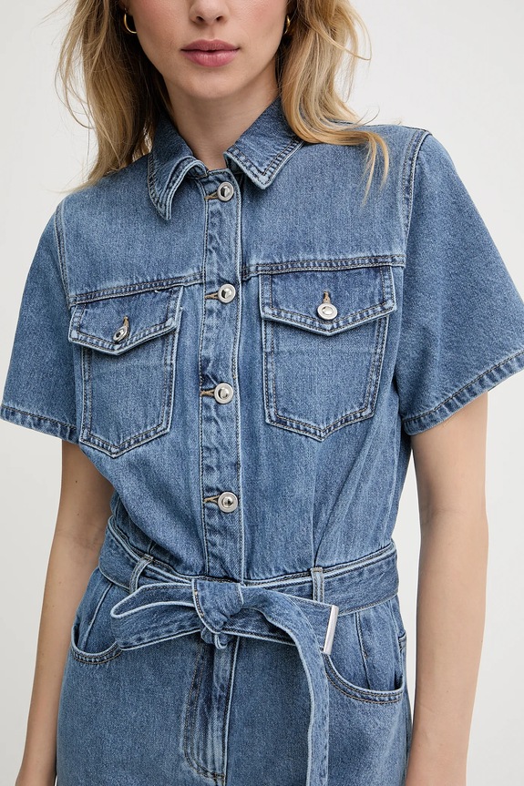 Kombinezon iz jeansa Morgan modra SHELOR