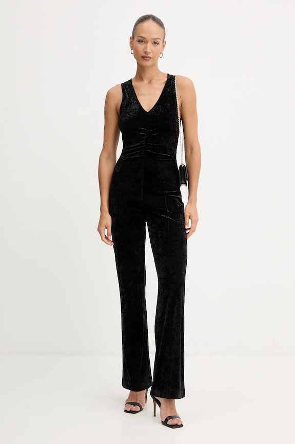 Ολόσωμη φόρμα βελουτέ Patrizia Pepe 2T0094.J343 μαύρο AW25