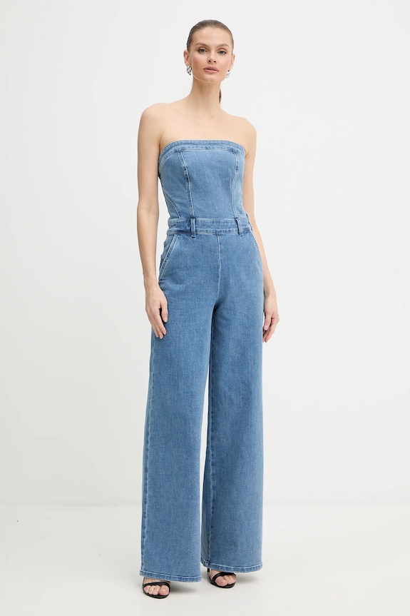 Guess kombinezon jeansowy DONNA z elastanem granatowy W5BD1F.D4LU0