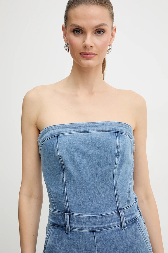 Guess kombinezon jeansowy DONNA granatowy W5BD1F.D4LU0