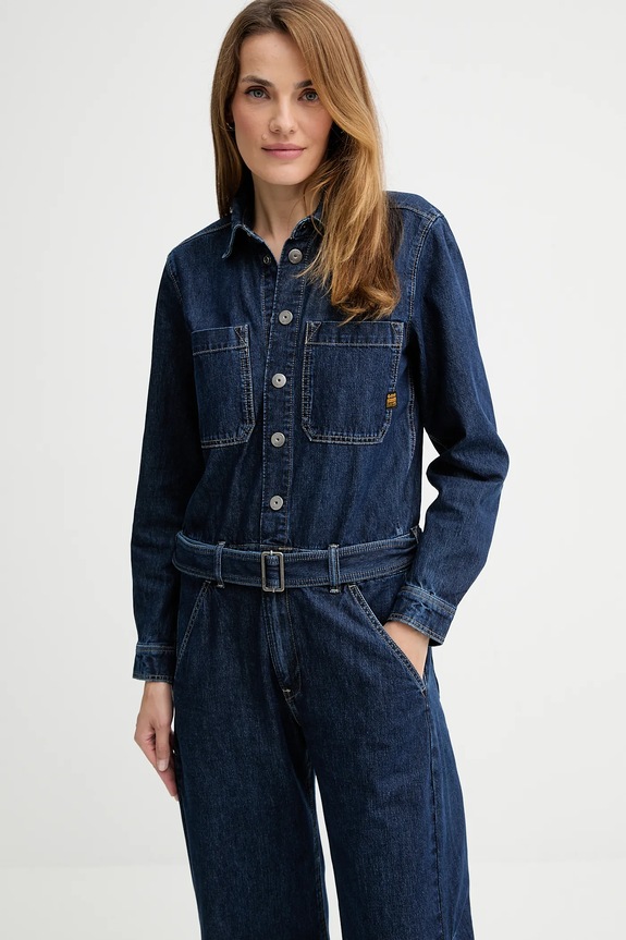 Rifľový overal G-Star Belted 3D Loose tmavomodrá D26877.E090
