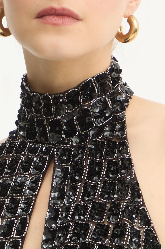 Elisabetta Franchi kezeslábas TU06257E2 fekete