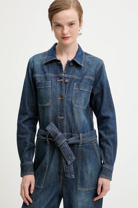 Одяг Джинсовий комбінезон Guess Jeans W5BD97.D0026 блакитний