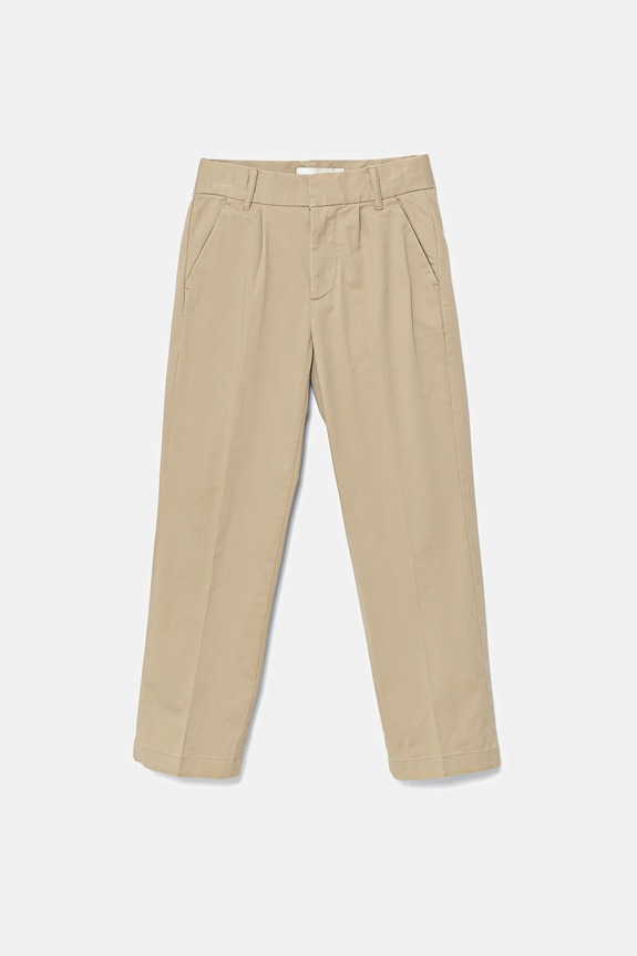 Nohavice Calvin Klein Jeans CHINO bavlna béžová IB0IB02093.9BYA