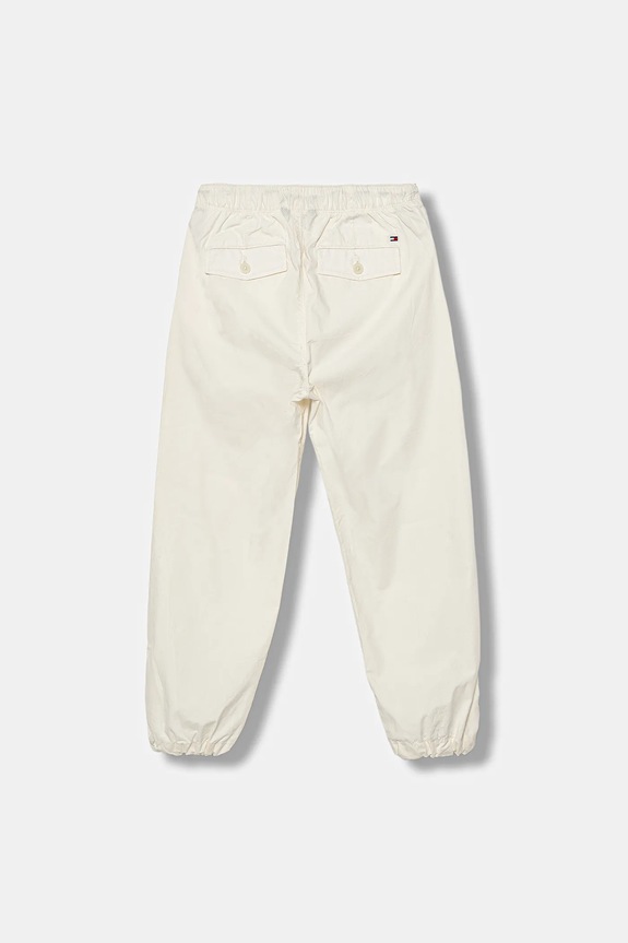 Băieți Tommy Hilfiger pantaloni de bumbac pentru copii KB0KB09779.9BYA bej