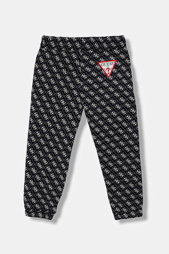 Guess pantaloni de trening din bumbac pentru copii N5YQ15.KA6R4.9BYA bleumarin AW25