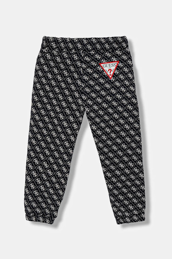 Guess pantaloni de trening din bumbac pentru copii N5YQ15.KA6R4.9BYA bleumarin AW25