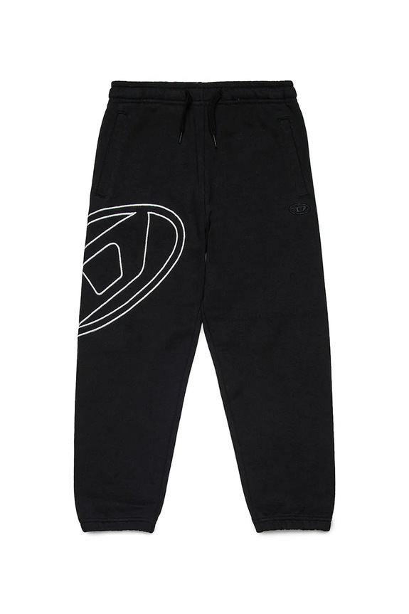 Dječji pamučni donji dio trenirke Diesel PMARKYMEGOVALD TROUSERS pamuk crna J02272