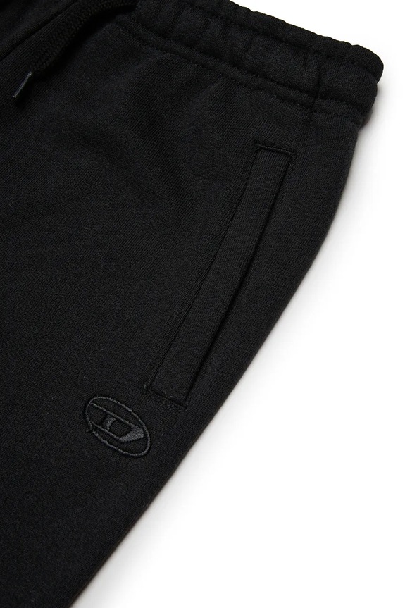 Dječji pamučni donji dio trenirke Diesel PMARKYMEGOVALD TROUSERS crna J02272