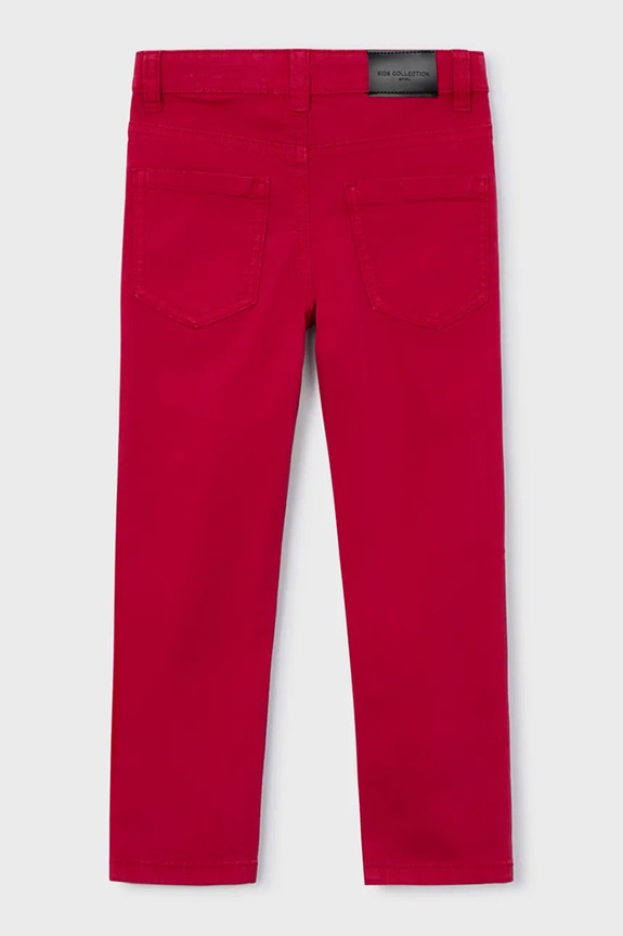 Mayoral spodnie slim fit basic 517.5A.Mini.9BYA czerwony AW25