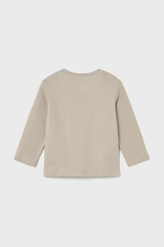 Mayoral longsleeve din bumbac pentru copii 2061.3B.Baby.9BYA bej AW25