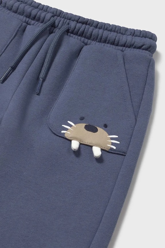 Mayoral pantaloni de trening pentru copii albastru 2504.3A.Baby.9BYA