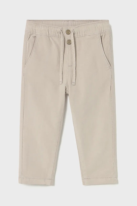 Mayoral pantaloni din catifea pentru copii panza bej 2507.3C.Baby.9BYA