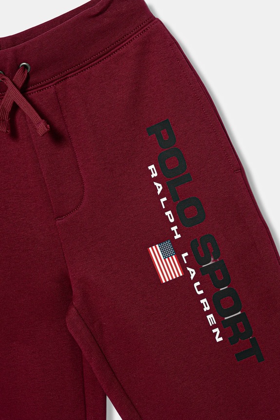 Chłopiec Polo Ralph Lauren spodnie dresowe dziecięce 323962123009 bordowy
