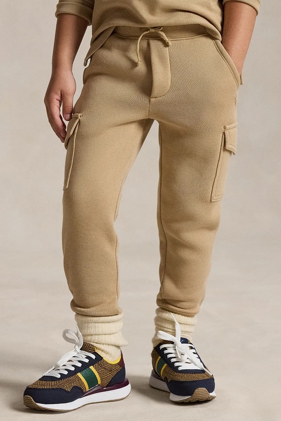 Polo Ralph Lauren pantaloni de trening pentru copii bej 322892354017
