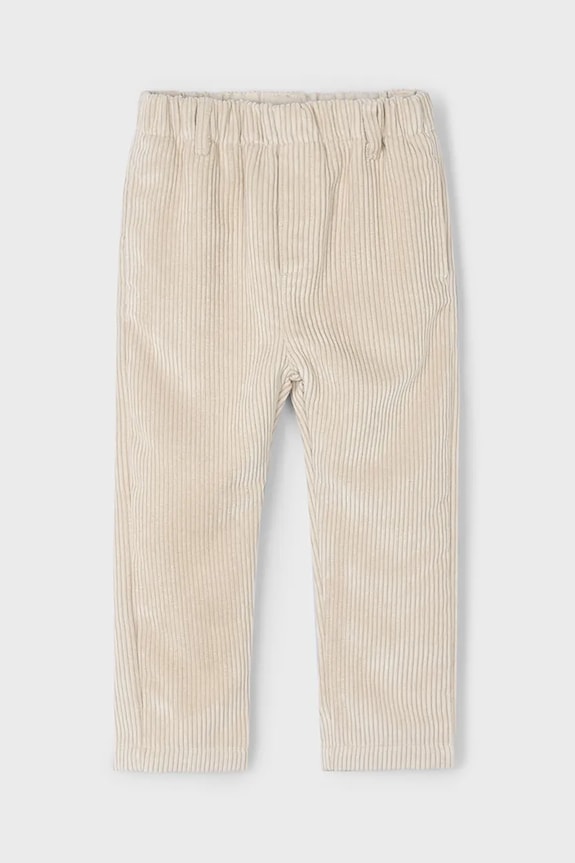 Detské nohavice Mayoral Joggery sztruks 4568.5G.Mini.9BYA béžová AW25