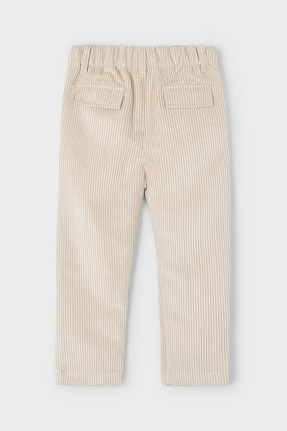Chlapec Detské nohavice Mayoral Joggery sztruks 4568.5G.Mini.9BYA béžová