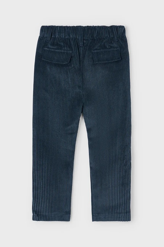 Chlapec Detské nohavice Mayoral Joggery sztruks 4568.5G.Mini.9BYA tmavomodrá