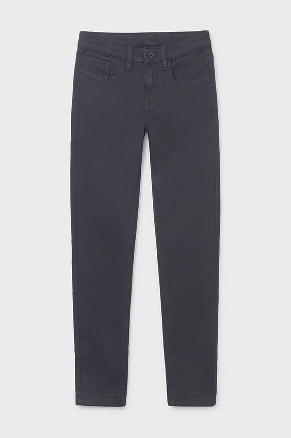 Detské nohavice Mayoral soft s elastanom čierna 7569.7E.Junior.9BYA