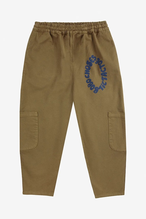 Bobo Choses spodnie dziecięce Tic Tac Toe 225AC077 zielony AW25