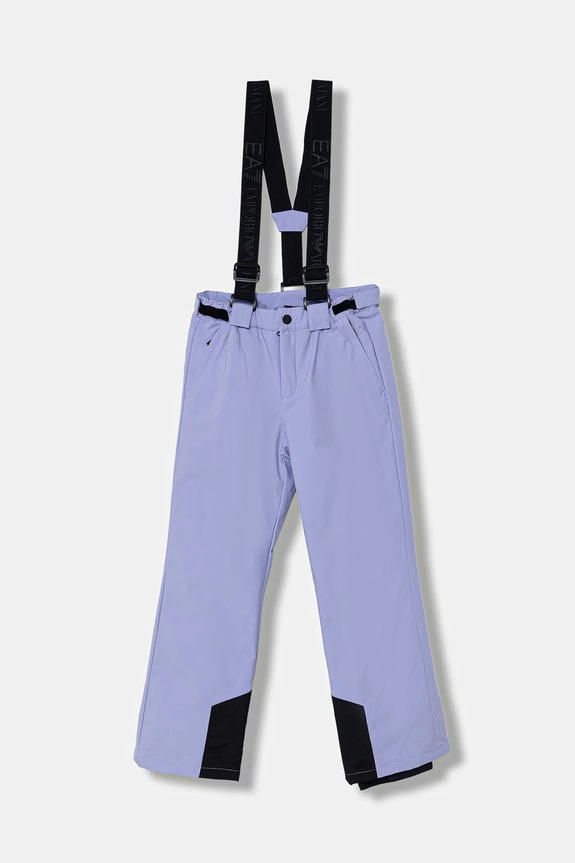Detské lyžiarske nohavice EA7 Emporio Armani látka fialová 7B000115.AF14794