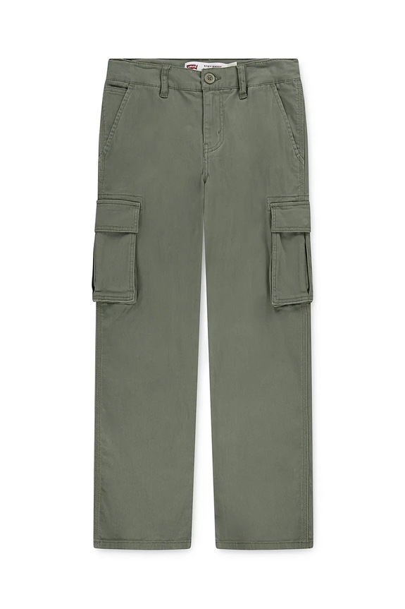 Levi's spodnie dziecięce 578 BAGGY FIT CARGO PANTS bawełna zielony 9EN809