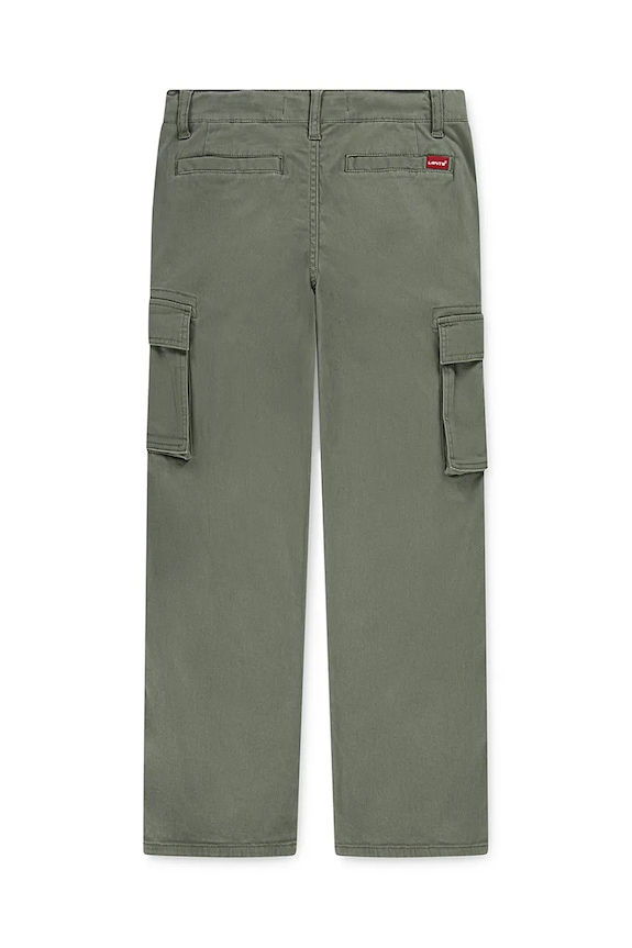 Levi's spodnie dziecięce 578 BAGGY FIT CARGO PANTS 9EN809 zielony AW25